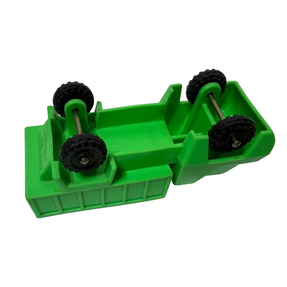 Vintage 1975 Imperial Green Plastic Dump Truck Toy Hong Kong 4